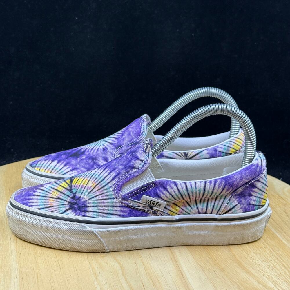 VANS Vans Classic Slip On Washed Tie-Dye Canvas Women’s Size 5.5 Sneakers - Picture 7 of 10